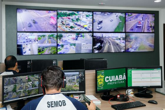 Em Cuiabá, 45 câmeras monitoram trânsito nas principais avenidas