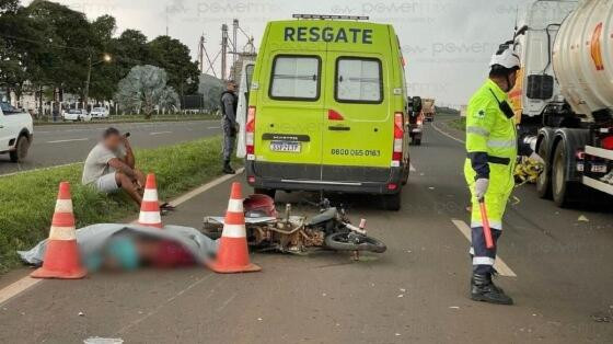 Motociclista morre em acidente