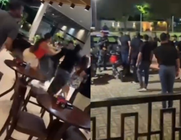 Vídeo mostra briga generalizada dentro de restaurante em MT; veja 