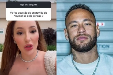 Modelo que se relacionou com Neymar revela estar grávida