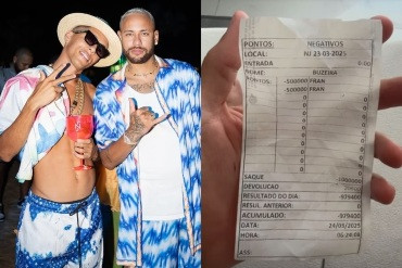 Influencer perde R$ 1 milhão jogando poker na casa de Neymar