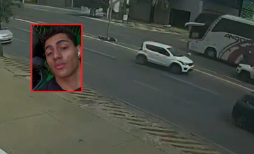 Câmera de segurança flagra momento em motociclista morre em acidente na Miguel Sutil 
