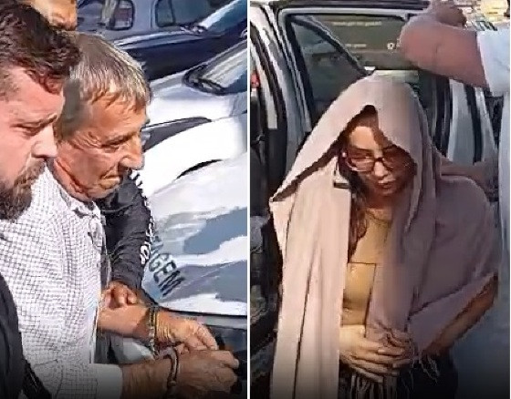 Casal acusado de mandar matar advogado chega a delegacia em silêncio; vídeos