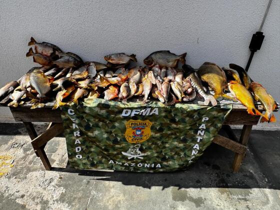 Homem é preso por vender e fazer rifa de pescado ilegal em MT