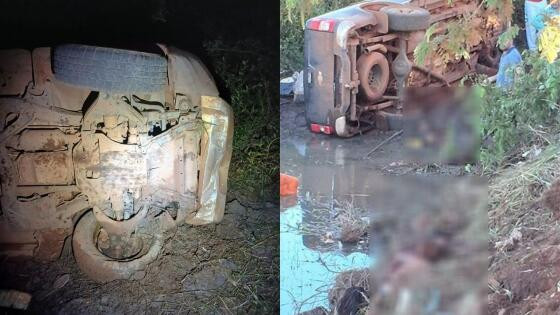 Caminhonete desgovernada atropela e mata cinco pessoas em MT