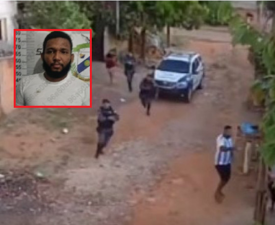 Vídeo mostra policiais perseguindo e atirando em suposto traficante