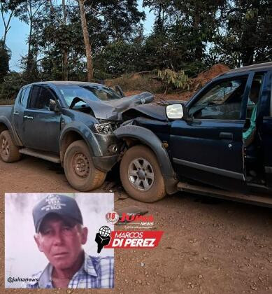 Colisão entre caminhonetes deixa um morto e três feridos na MT-183, em Juína
