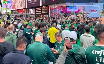 Presidente da Fifa se impressiona com palmeirenses em Nova York: 