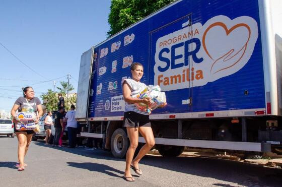 Setasc entrega mais de 1.900 cestas básicas nesta semana em Cuiabá