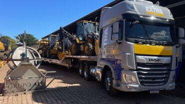 Extra Máquinas celebra cinco anos da sua divisão de transporte com comboio de carretas até Sinop