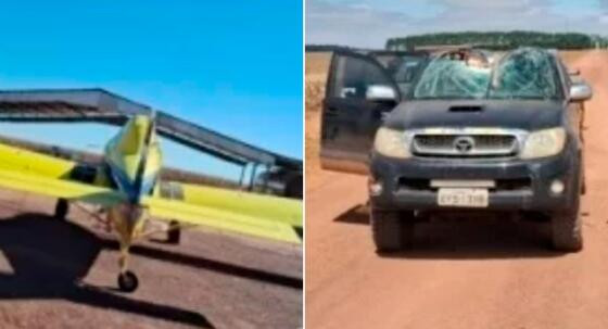 avião e carro 
