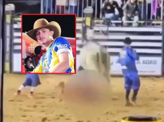 Jovem caí de boi e morre em rodeio