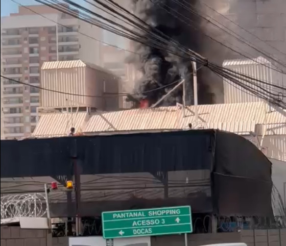 Shopping Pantanal incêndio