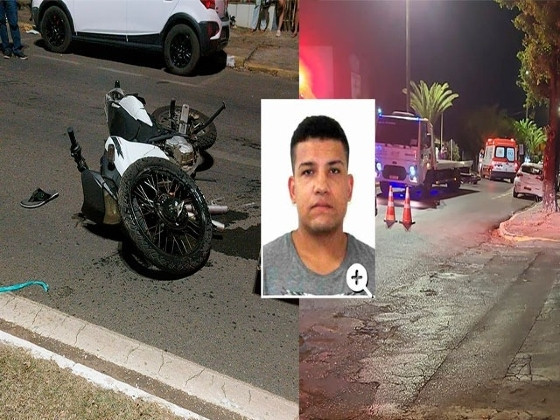 Motociclista morre em batida com carro 