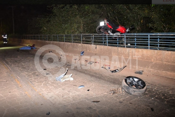 Motociclista morre em acidente 