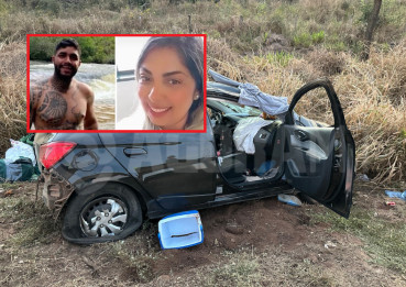 Casal morto em capotamento de carro é identificado; veja quem são 