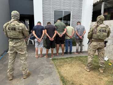 Veja vídeos e fotos da prisão de assaltantes de banco em Brasnorte 